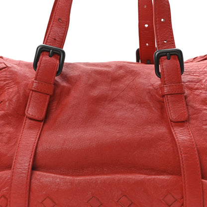 Bottega Veneta Nappa Intrecciato Buckle Tote Red 7 of 9