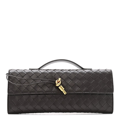 Bottega Veneta Nappa Intrecciato Long Andiamo Top Handle Clutch Fondant 1 of 9
