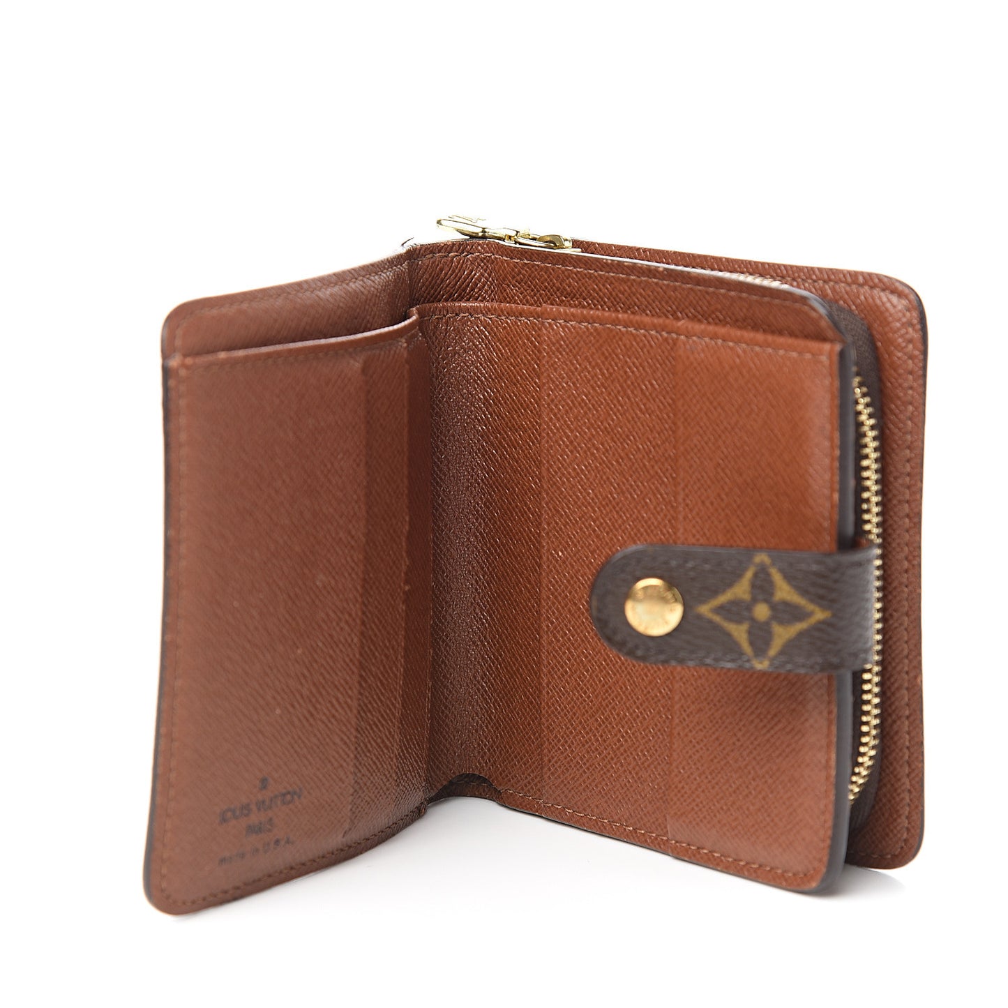 Monogram Compact Zippe Zipped Wallet