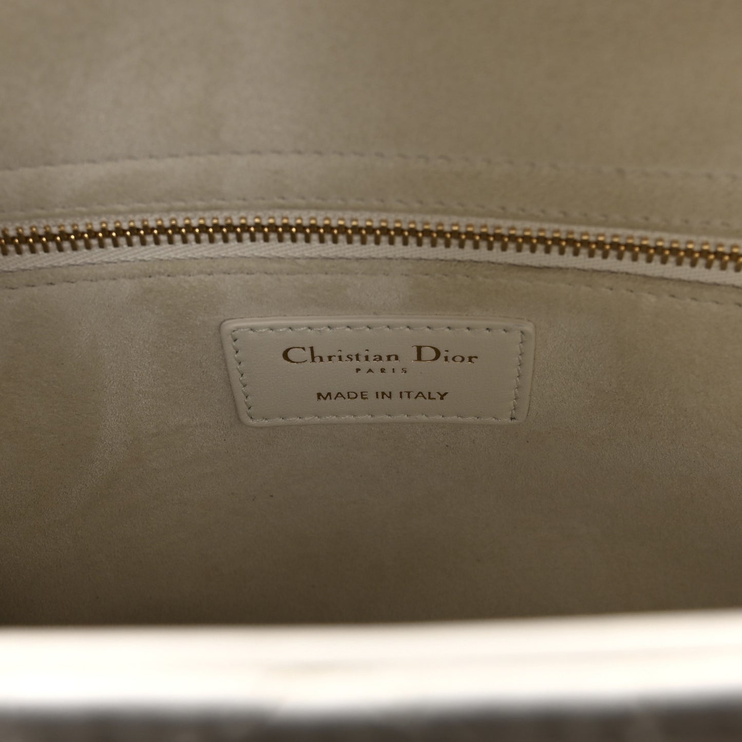 Lambskin Cannage Medium Lady Dior White