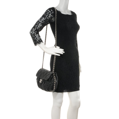 Chanel Lambskin Chain Around Medium Messenger Bag Black 2 of 8