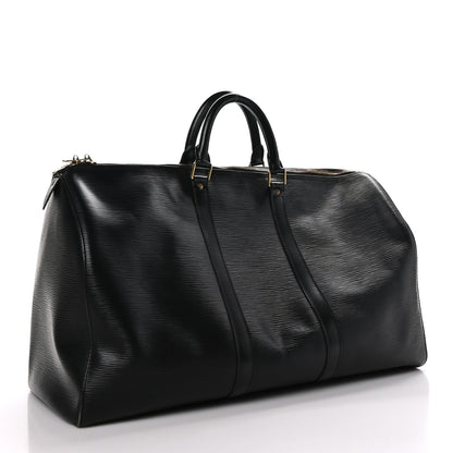 Louis Vuitton Epi Keepall 50 Black 2 of 11