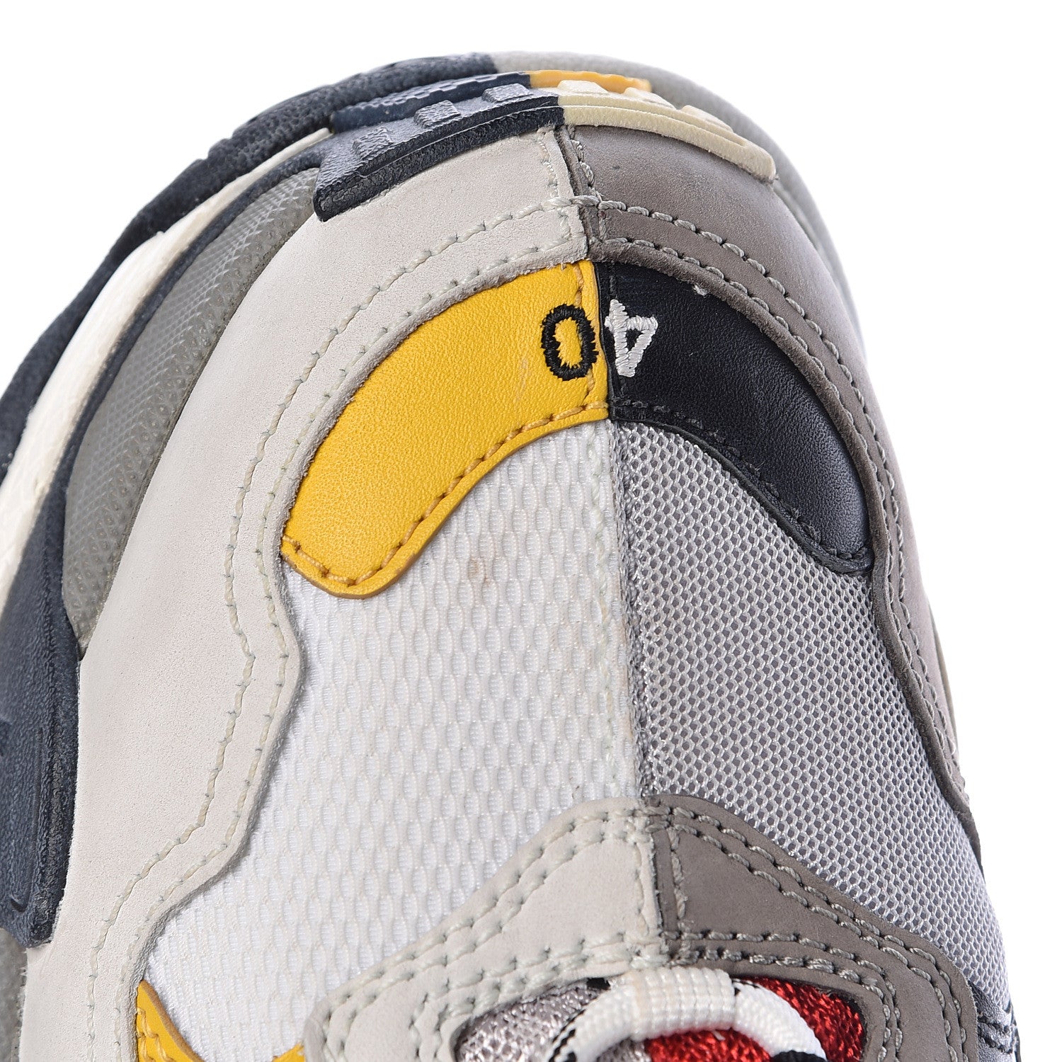 Balenciaga Fabric Mesh Half & Half Colorways Mens Triple S Sneakers 40 Grey Blue Rouge Jaune Black 8 of 9