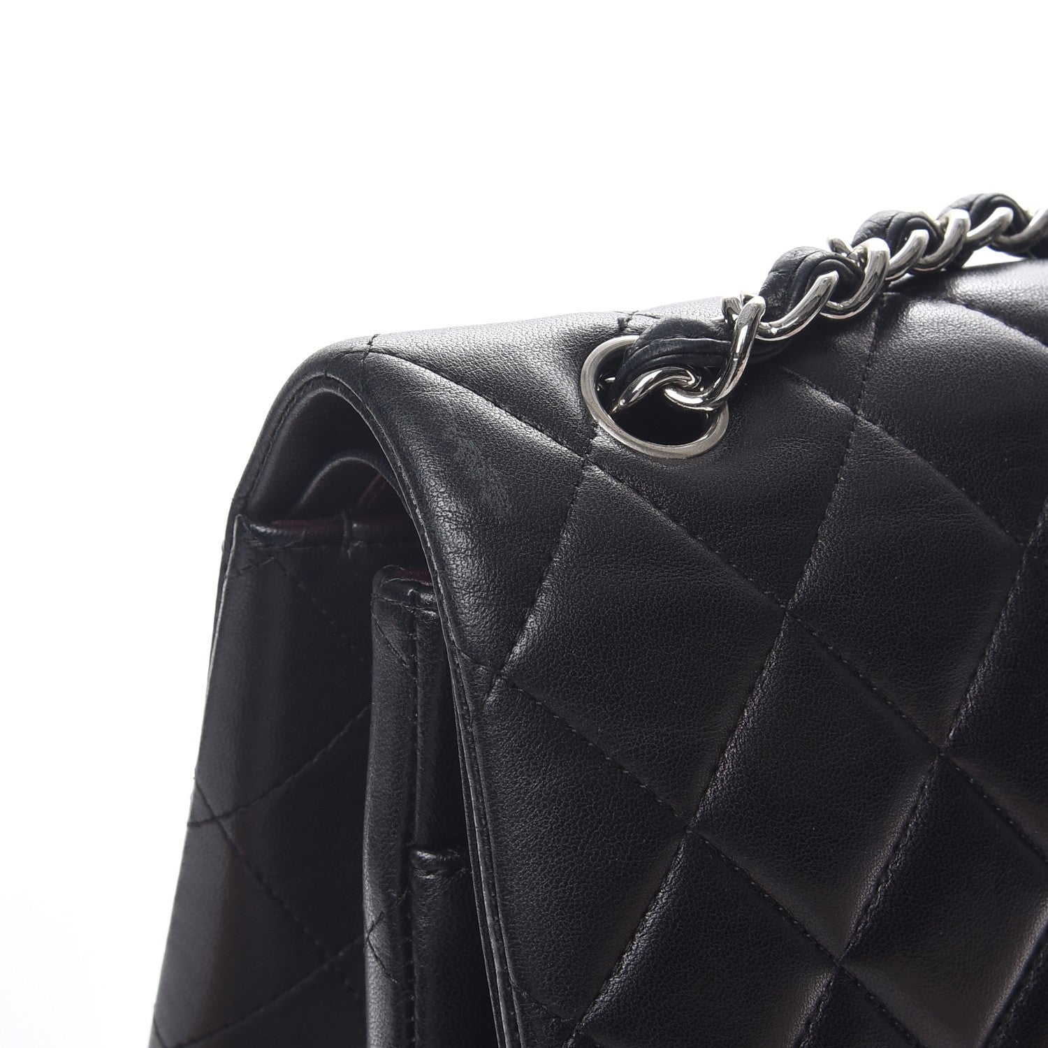 Chanel Lambskin Quilted Maxi Double Flap Black 11 of 11