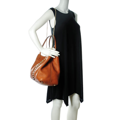 Valentino Garavani Grained Calfskin Va Va Voom Tote Cognac 2 of 8
