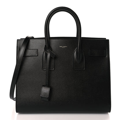 Saint Laurent Grained Calfskin Small Sac De Jour Black 3 of 10