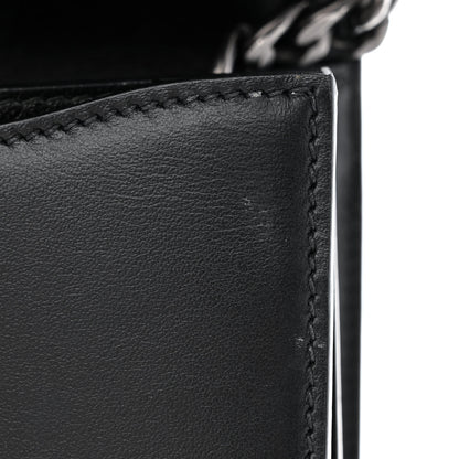 Prada City Calfskin Saffiano Studded Cahier Bag Black 11 of 12