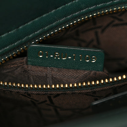 Christian Dior Lambskin Cannage Small My ABCDior Lady Dior Dark Green 7 of 10