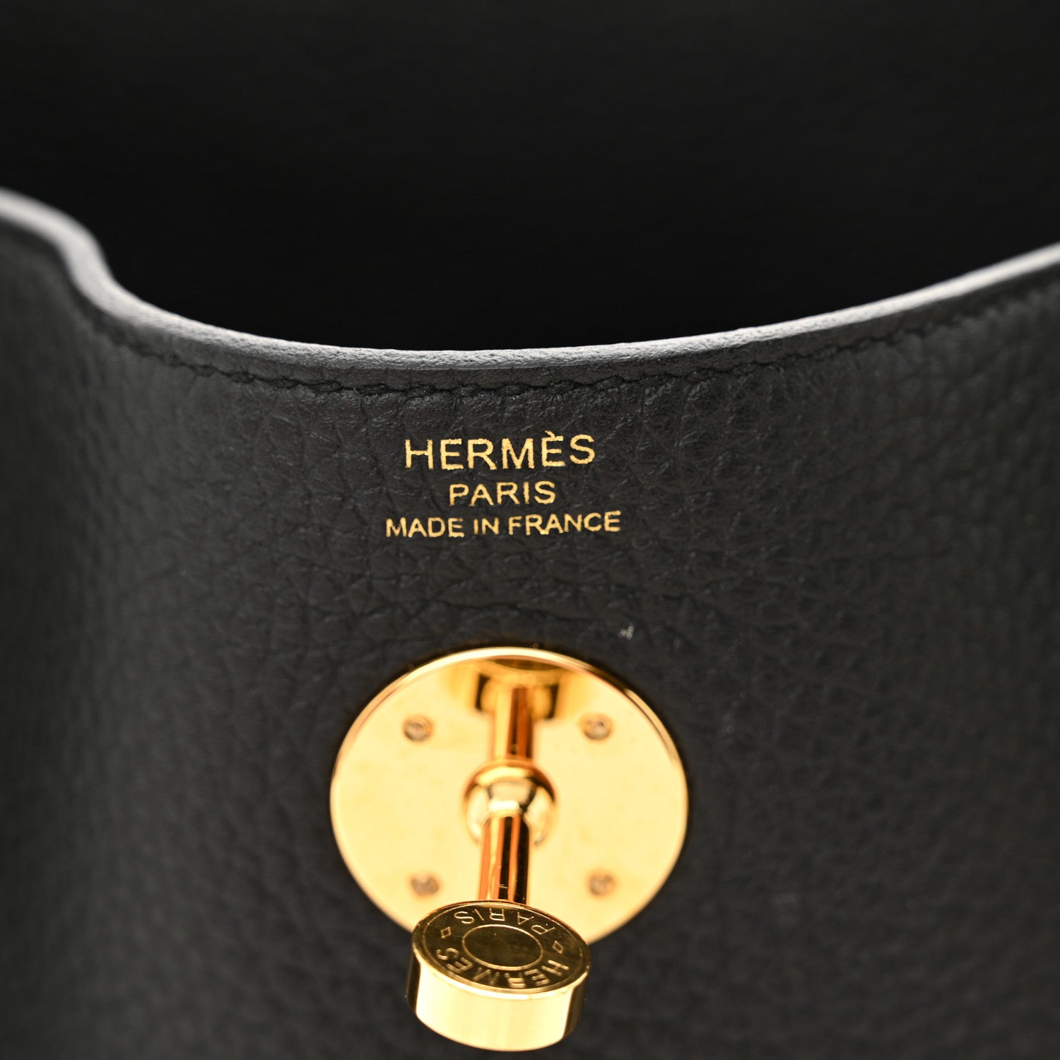 Hermes Taurillon Clemence Lindy 26 Black 6 of 12