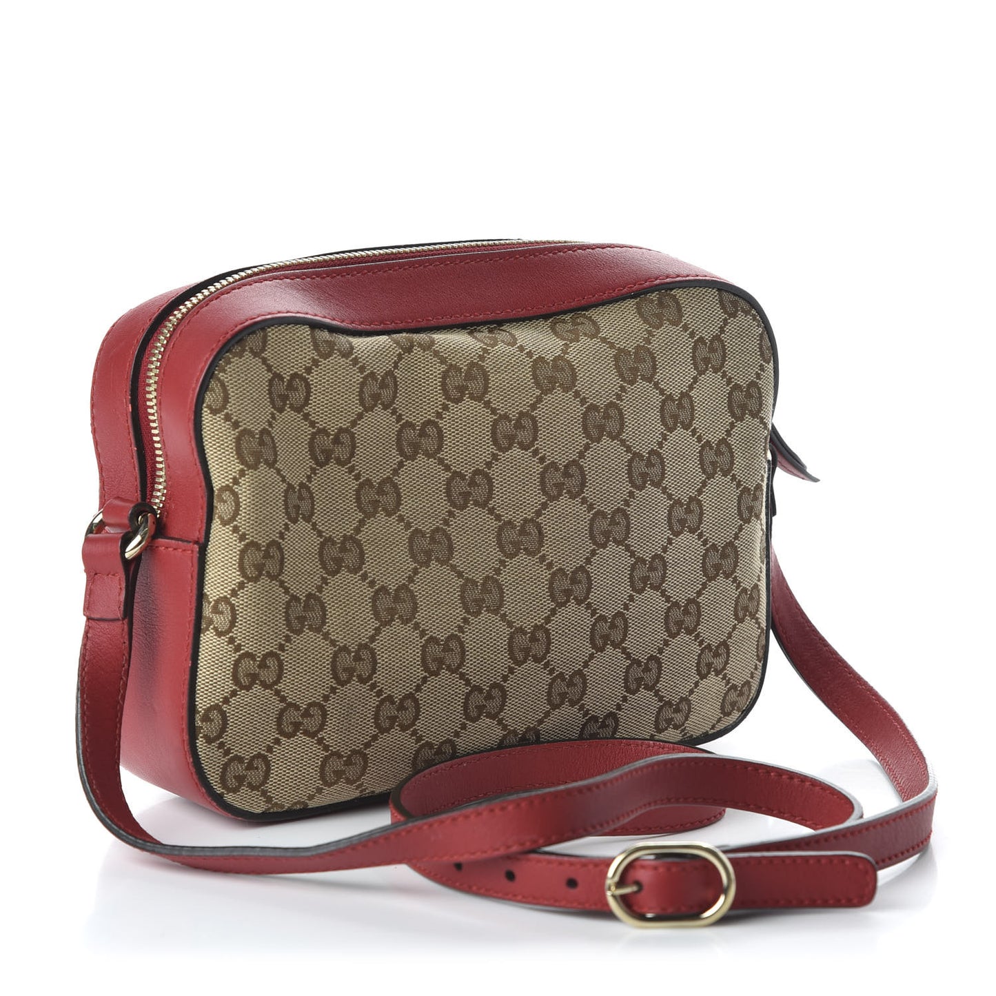 Monogram GG Supreme Web Small Webby Bee Shoulder Red