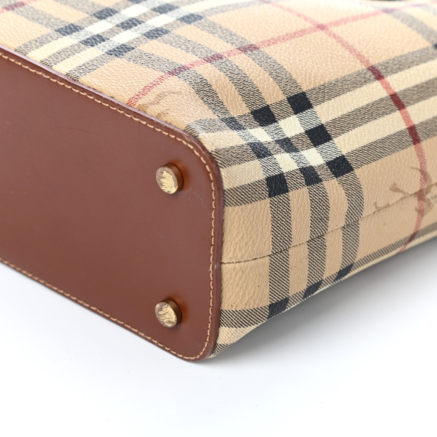 Haymarket Check Small Tote Brown