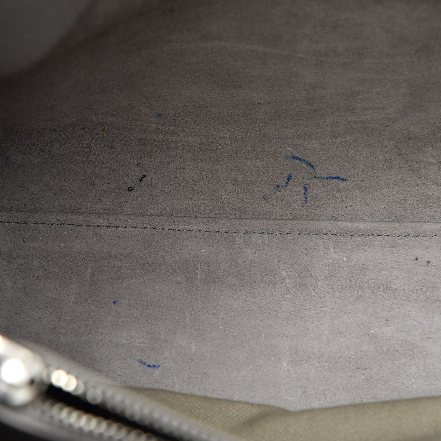 Grained Calfskin Small Supple Sac De Jour Grey