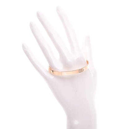 Hermes 18K Rose Gold Diamond PM H D'Ancre Bracelet SH 2 of 6