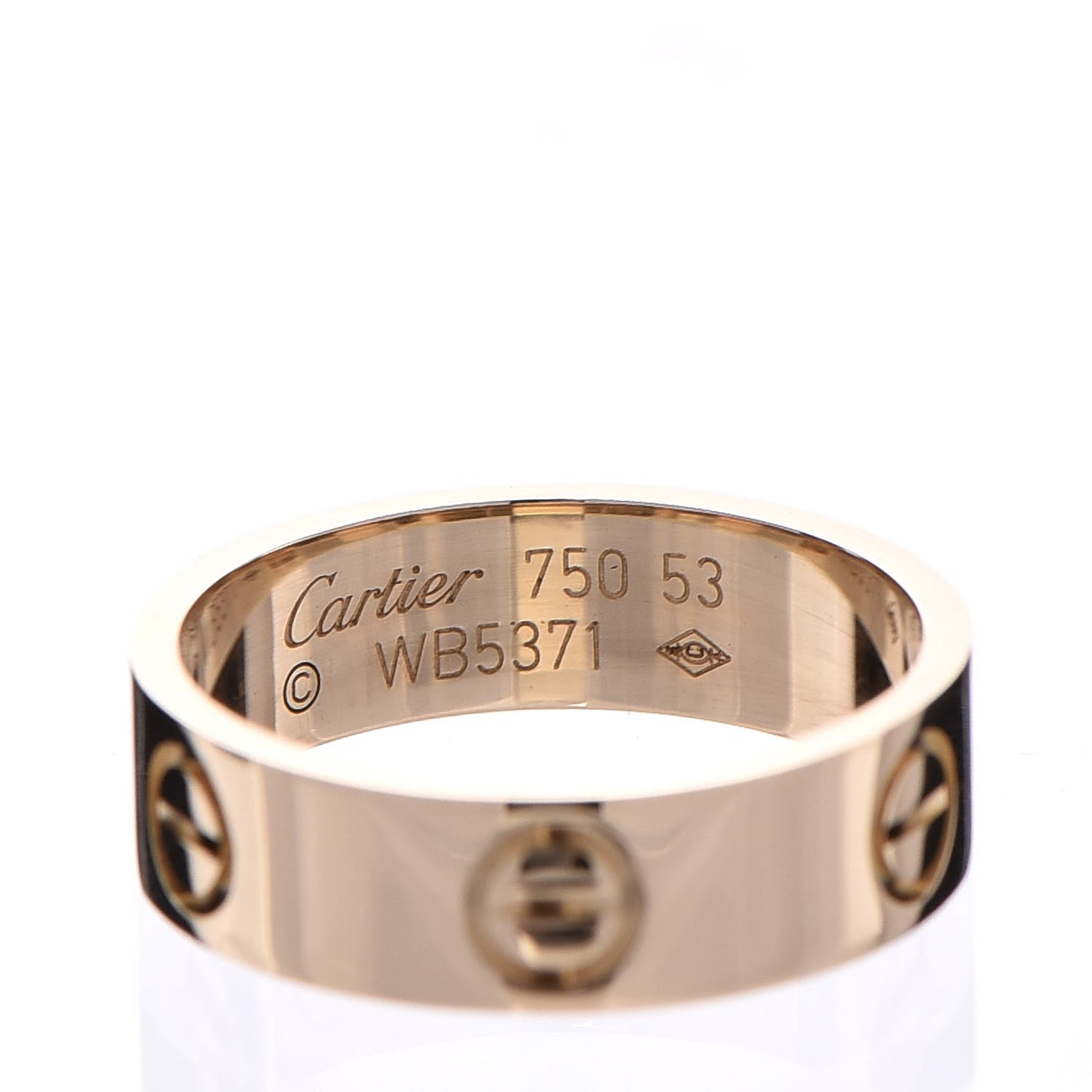 18K Yellow Gold 5.5mm LOVE Ring 53 6.25