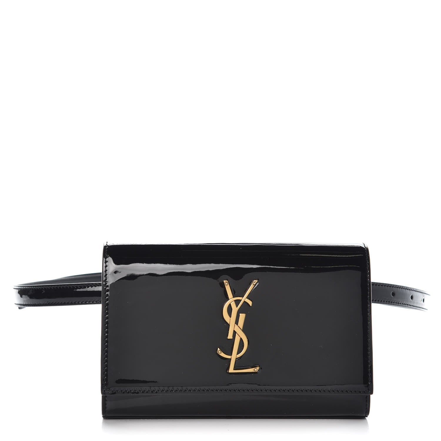Saint Laurent Patent Monogram Kate Belt Bag Black 1 of 6