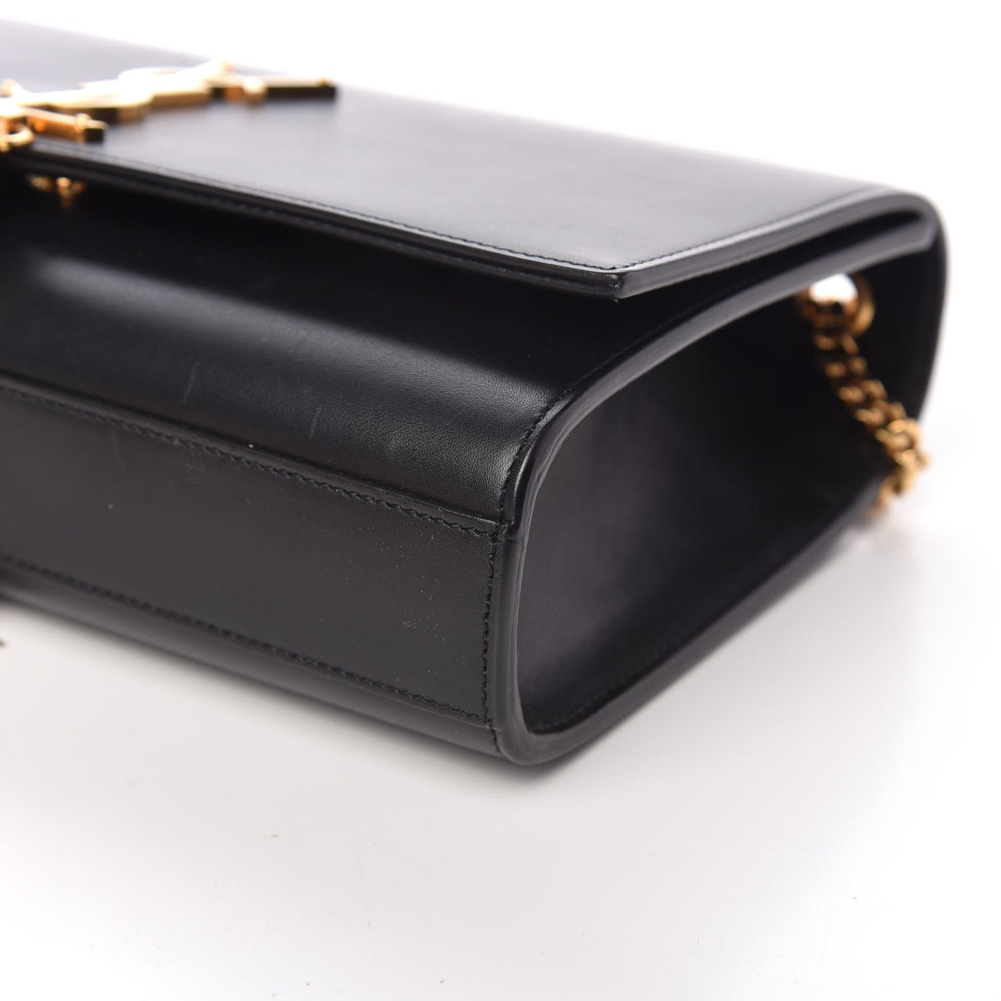 Smooth Calfskin Medium Classic Monogram Kate Tassel Satchel Black