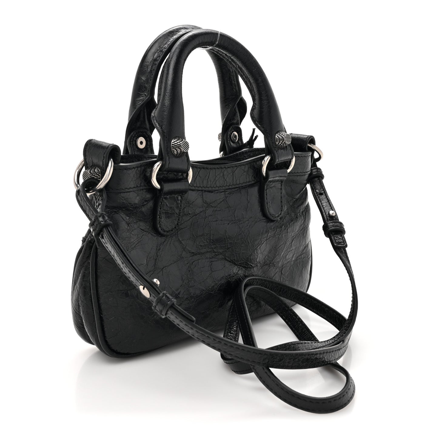 Agneau Arena Neo Cagole Mini Handbag Black
