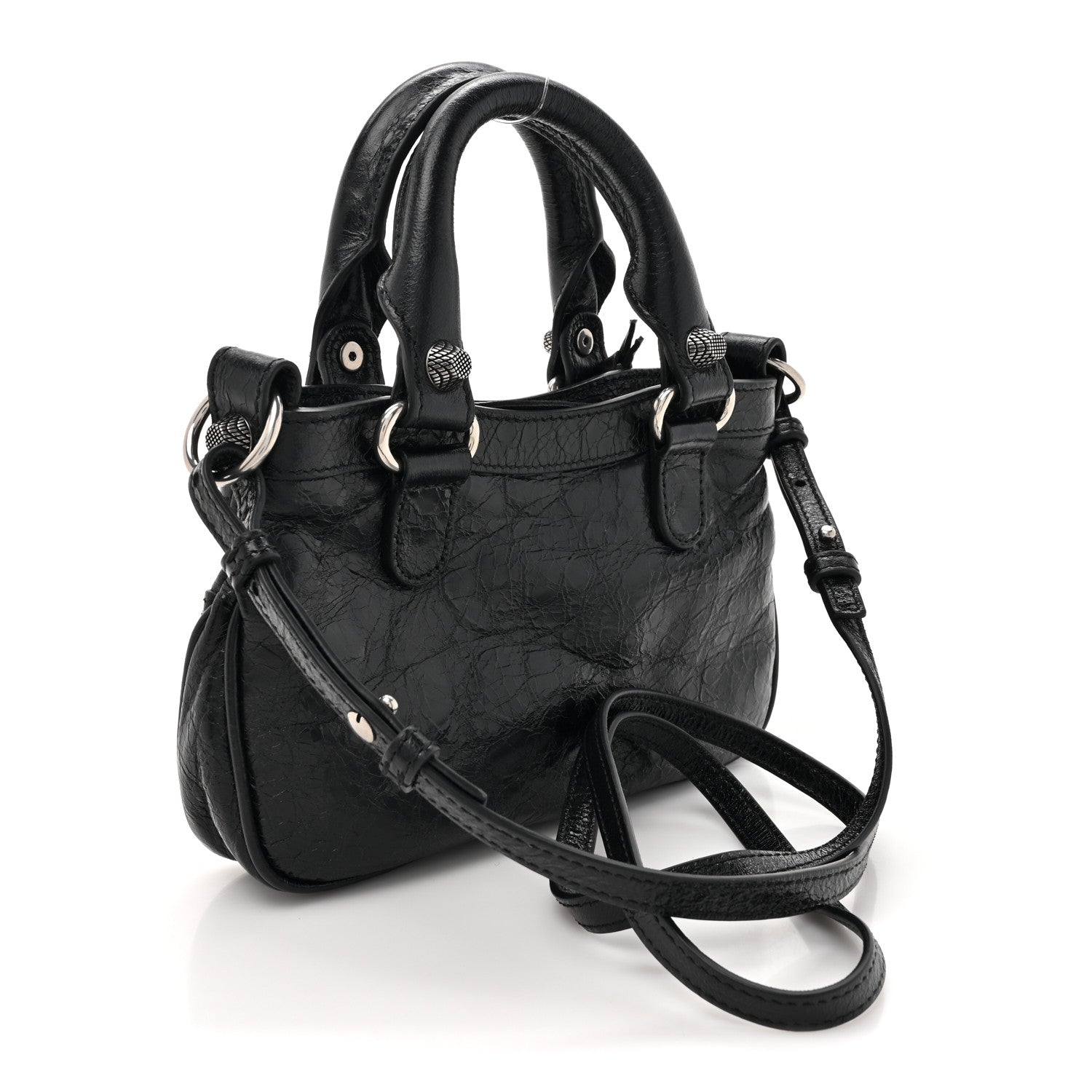Balenciaga Agneau Arena Neo Cagole Mini Handbag Black 3 of 10