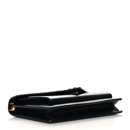 Prada City Calfskin Saffiano Envelope Flap With Chain Black 5 of 11