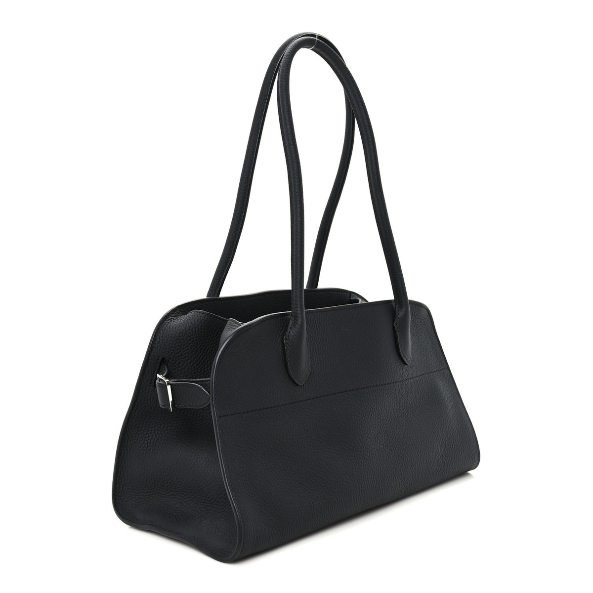 The Row Matte Grained Calfskin Margaux Shoulder 12 Black 2 of 9
