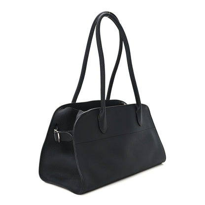 The Row Matte Grained Calfskin Margaux Shoulder 12 Black 2 of 9