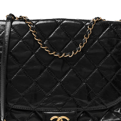 Chanel Glazed Calfskin Quilted Medium Bubble CC Flap Black 8 of 10