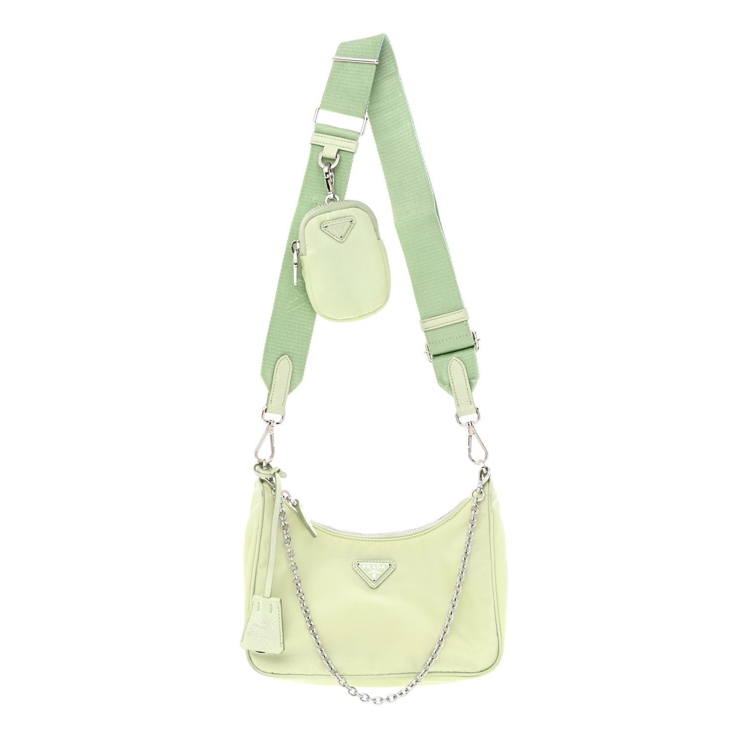Prada Re-Nylon Saffiano Re-Edition 2005 Shoulder Bag Acqua 1 of 16