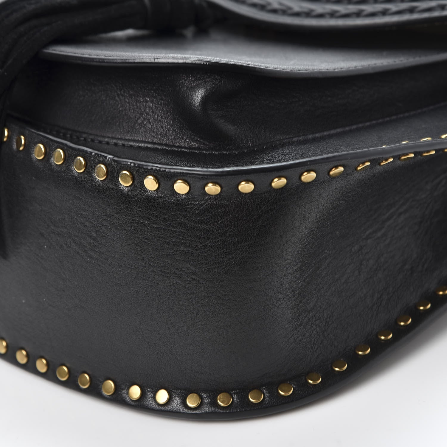 Chloe Calfskin Braided Medium Hudson Shoulder Bag Black 6 of 11