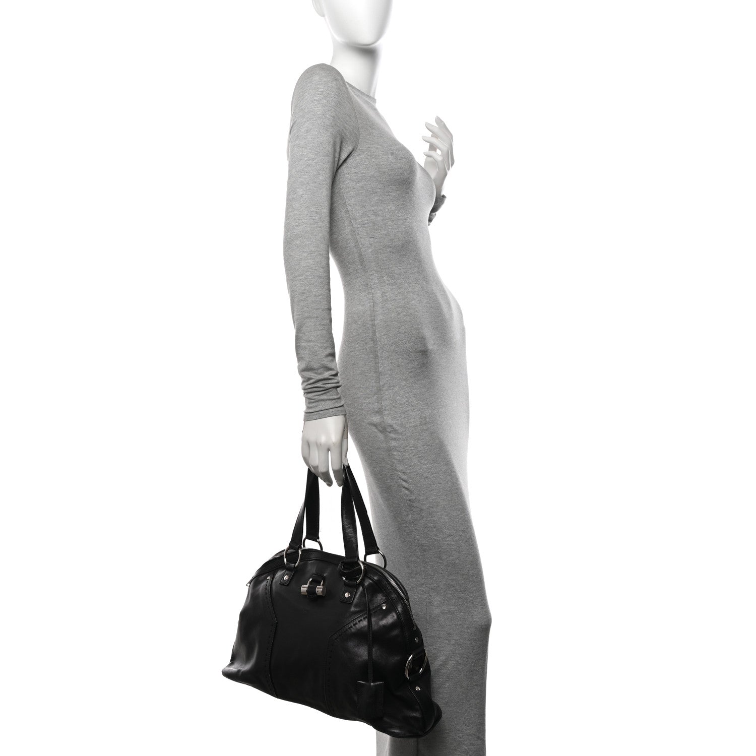 Saint Laurent Calfskin Large Muse Black 2 of 15