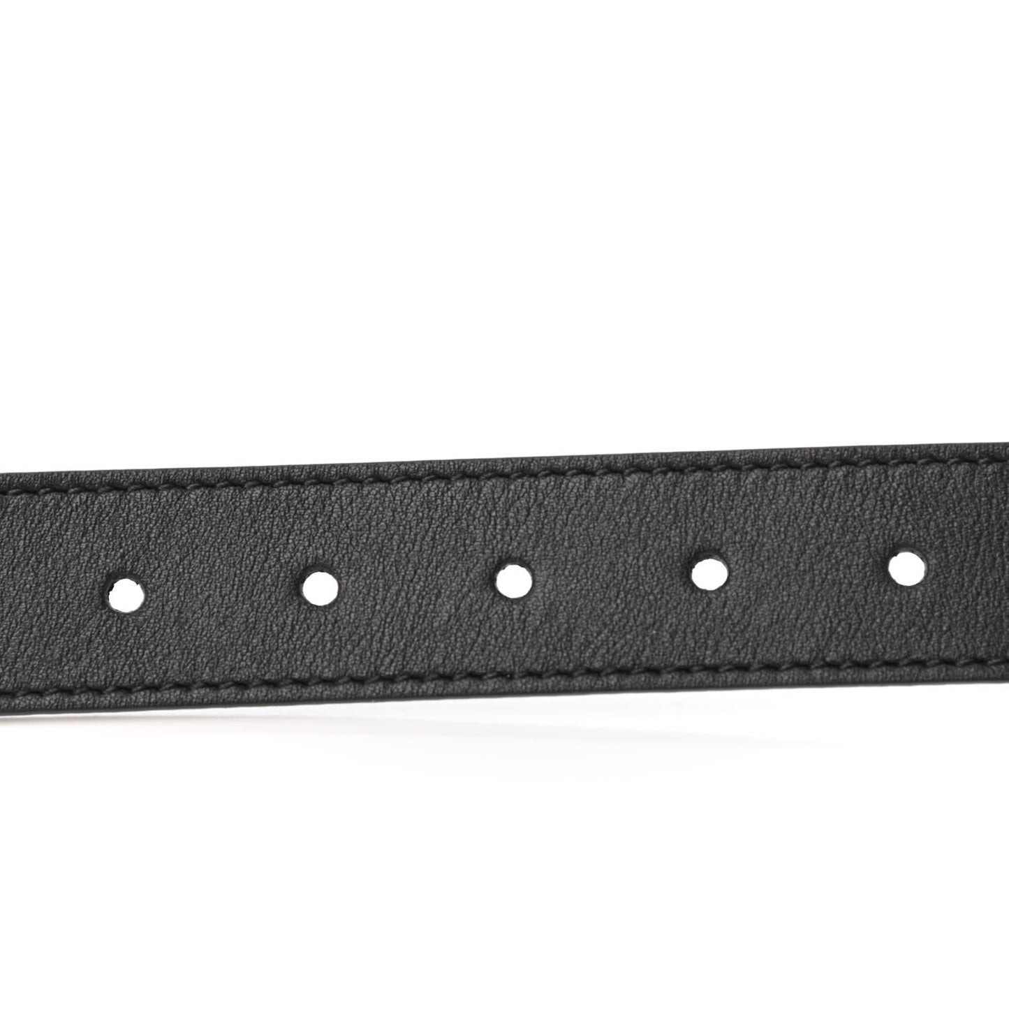 Calfskin Double G 20mm Kids Belt L Black