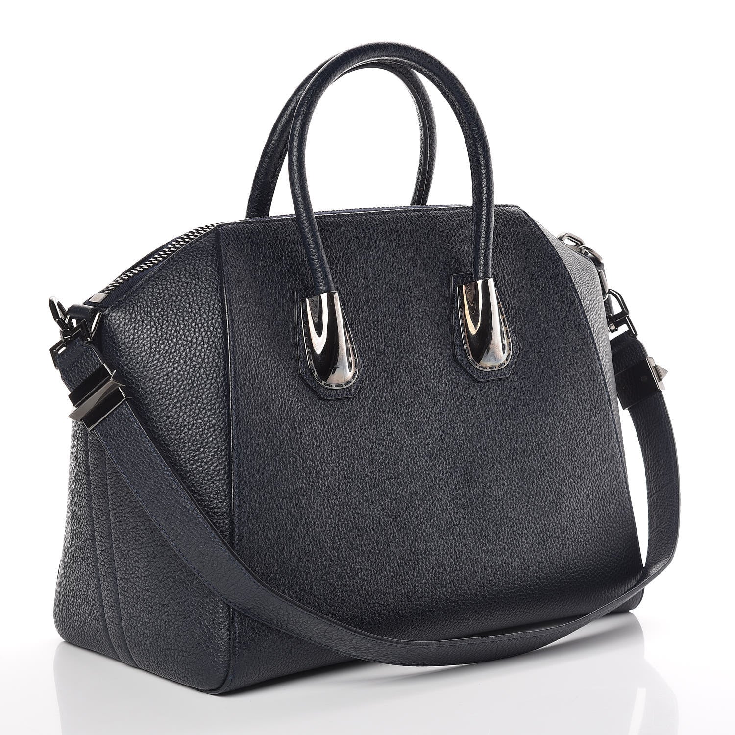Givenchy Sugar Goatskin Kenya Metal Medium Antigona Deep Blue 3 of 11
