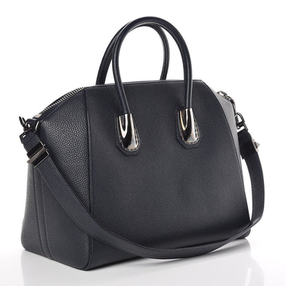 Givenchy Sugar Goatskin Kenya Metal Medium Antigona Deep Blue 3 of 11