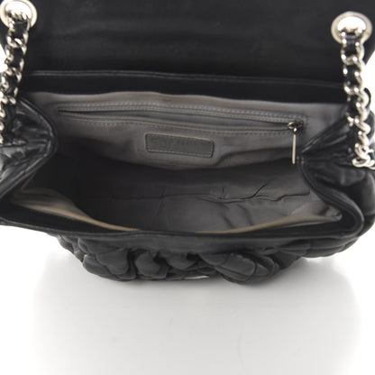 Chanel Washed Lambskin Quilted Medium Chain Around Messenger Black 5 of 10