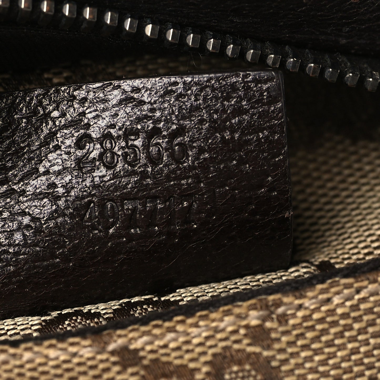 GG Monogram Double Pocket Belt Bag Dark Brown