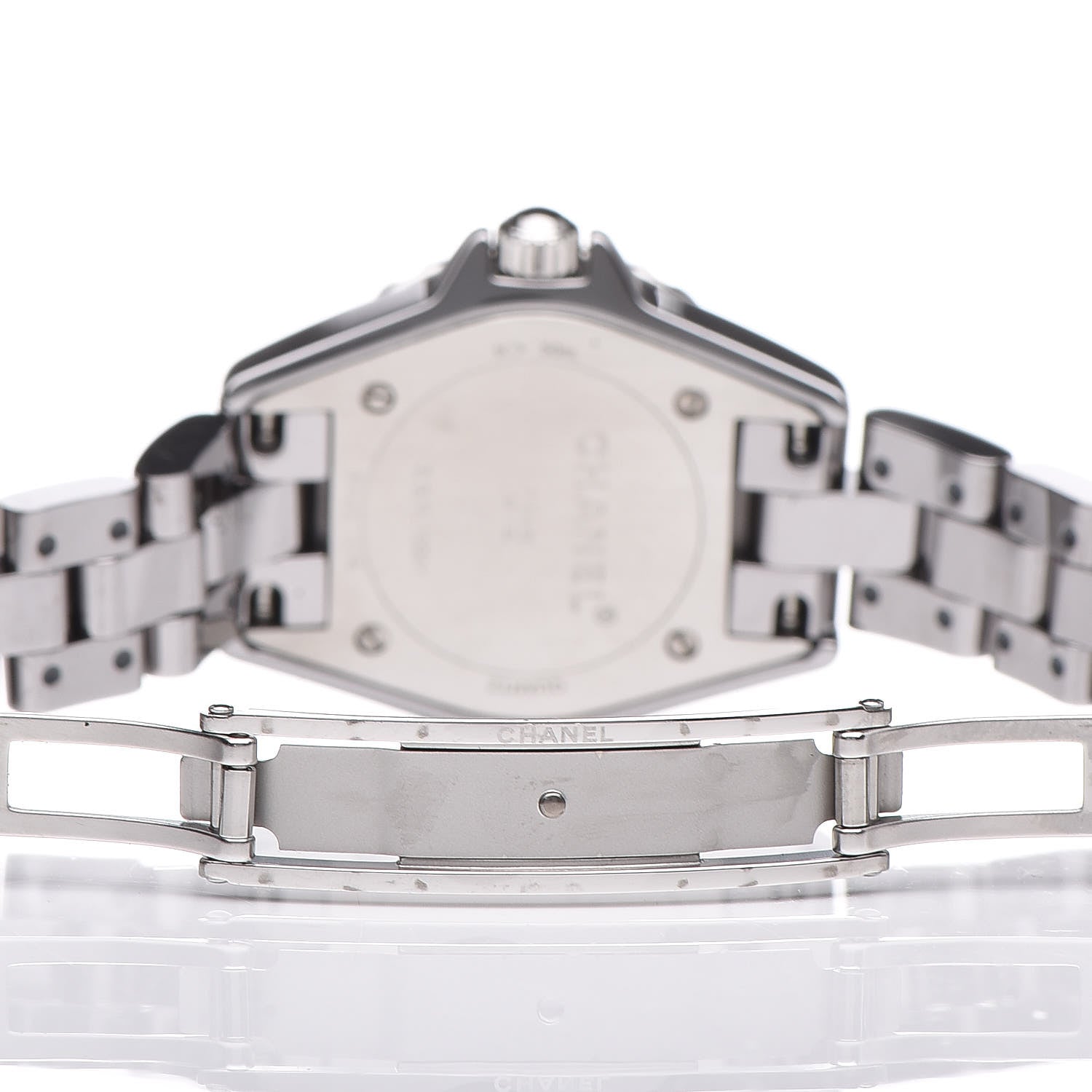 Chanel Titanium Ceramic Diamond Bezel 29mm J12 Quartz Watch 5 of 7
