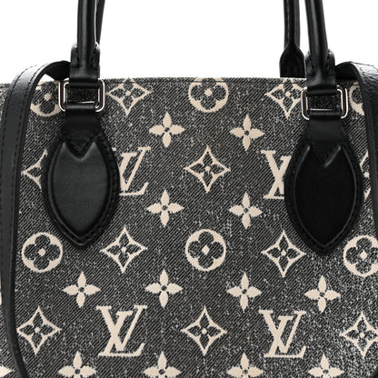 Louis Vuitton Monogram Jacquard Denim Onthego MM Black 7 of 13