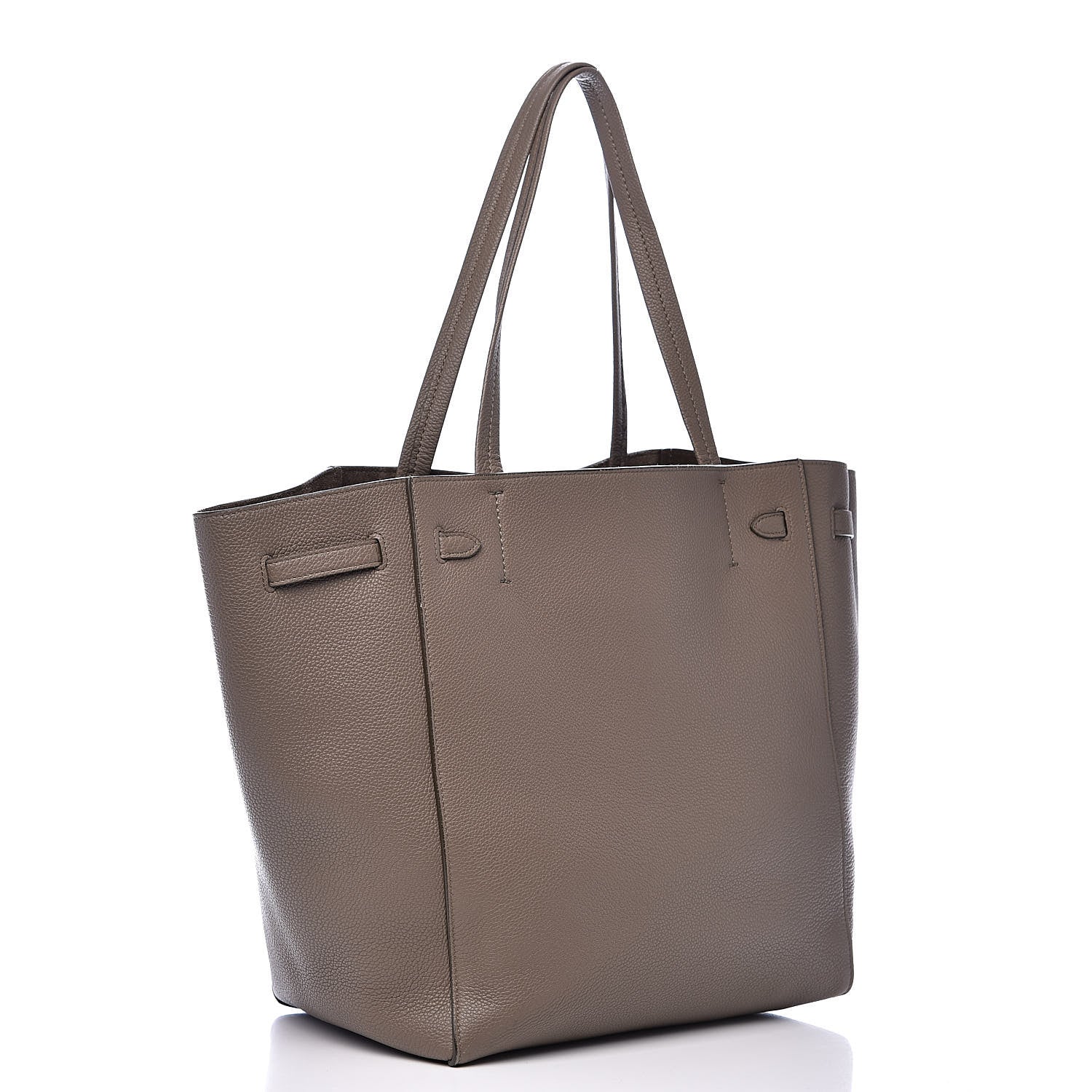 Celine Soft Grained Calfskin Small Belt Cabas Phantom Taupe 3 of 15