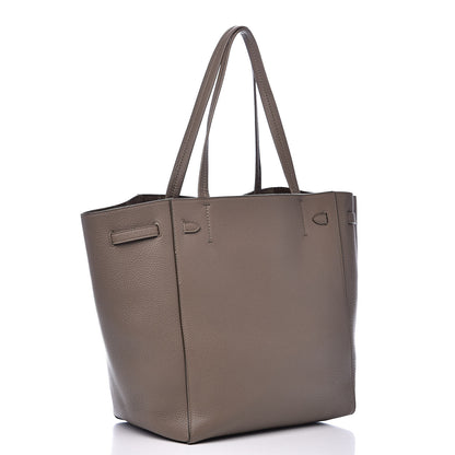 Celine Soft Grained Calfskin Small Belt Cabas Phantom Taupe 3 of 15