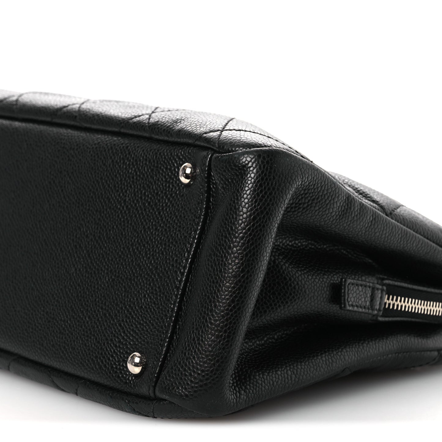 Caviar Quilted Timeless CC Soft Tote Black