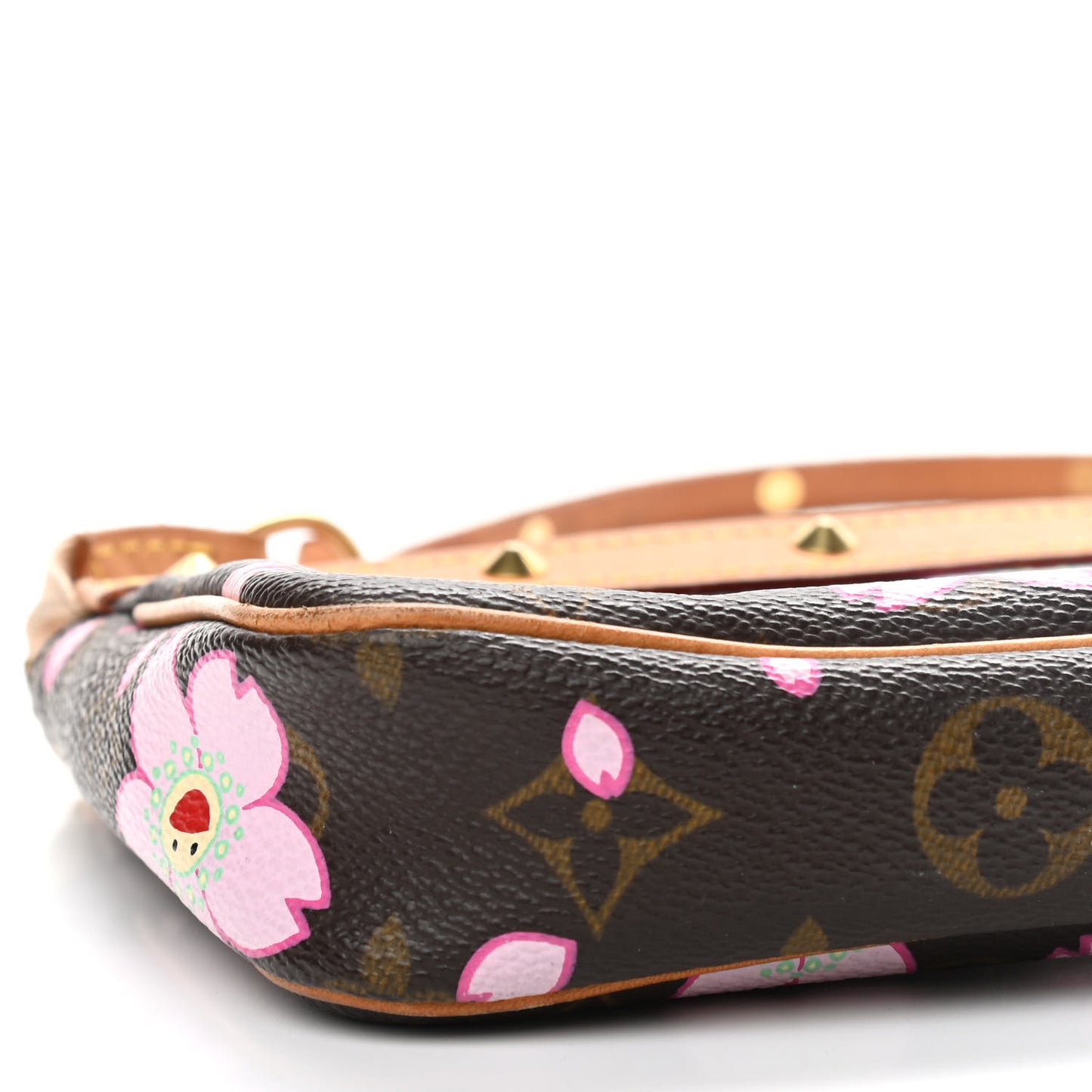 Monogram Cherry Blossom Pochette Accessories Brown