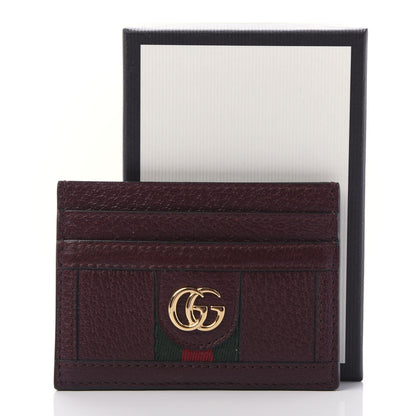 Gucci Calfskin Web GG Ophidia Card Holder Vintage Bordeaux 10 of 10