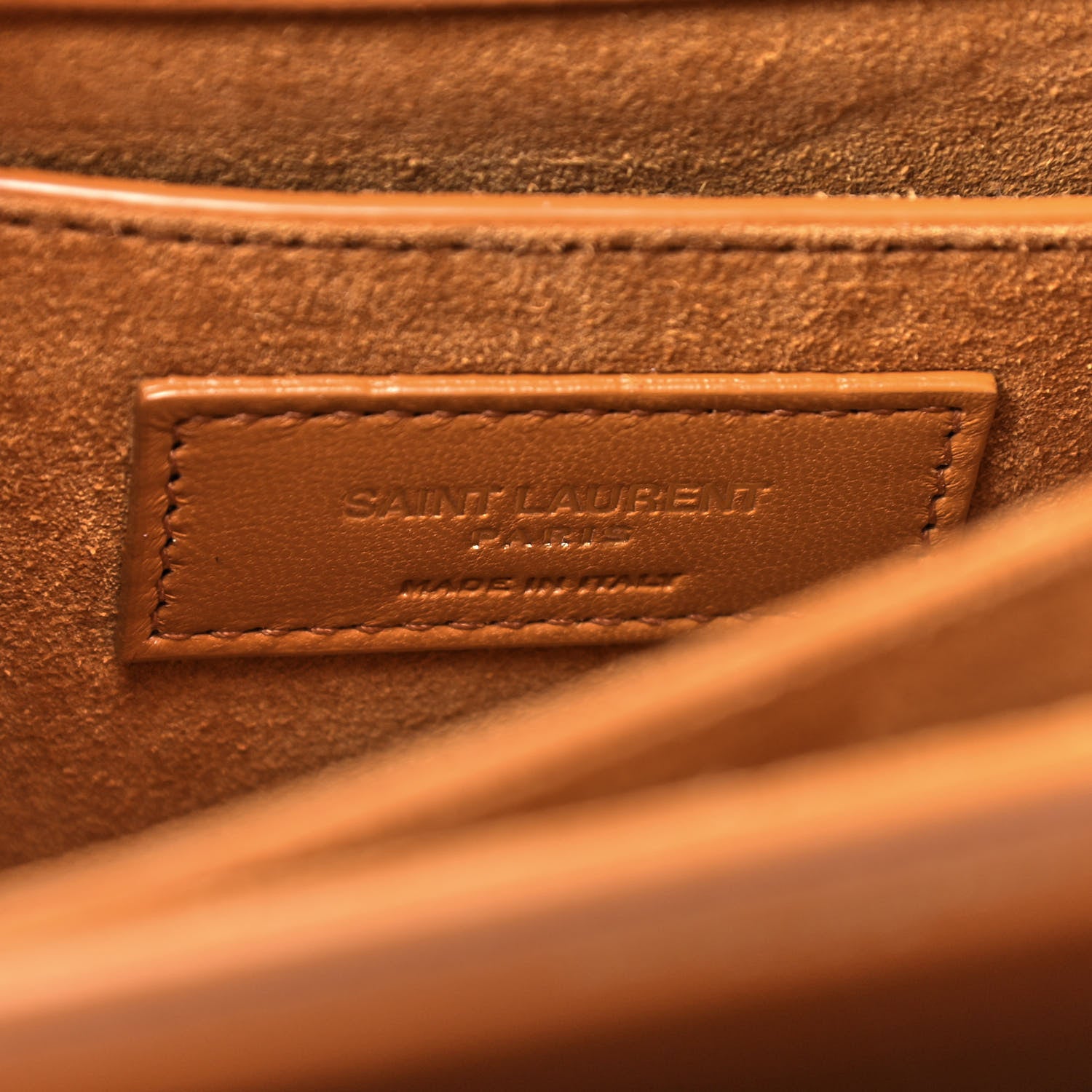 Saint Laurent Calfskin Medium Monogram Sunset Curry 7 of 8