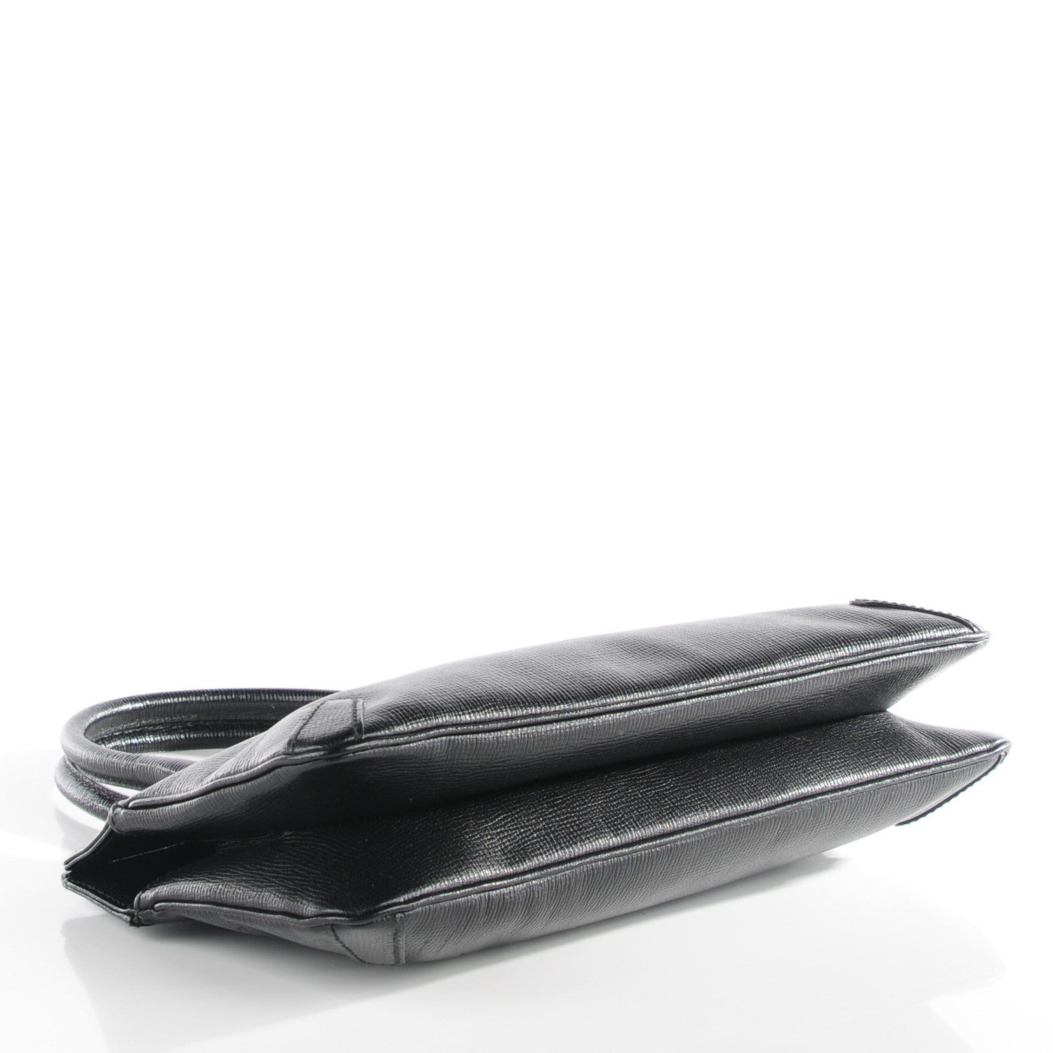 Gucci Textured Calfskin Horsebit Tote Black 4 of 7