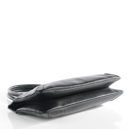 Gucci Textured Calfskin Horsebit Tote Black 4 of 7