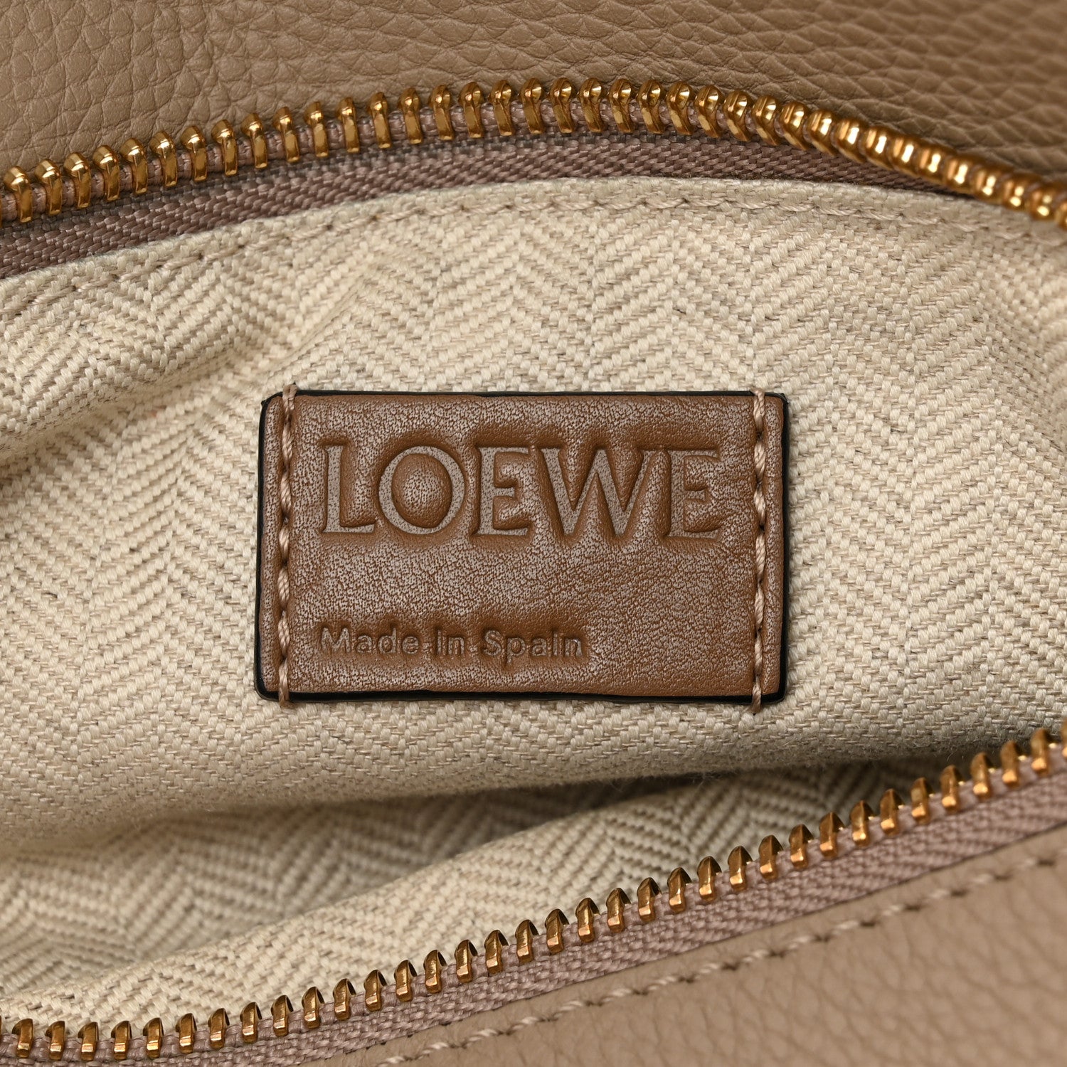 Loewe Grained Calfskin Small Puzzle Bag Sand Mink 6 of 12