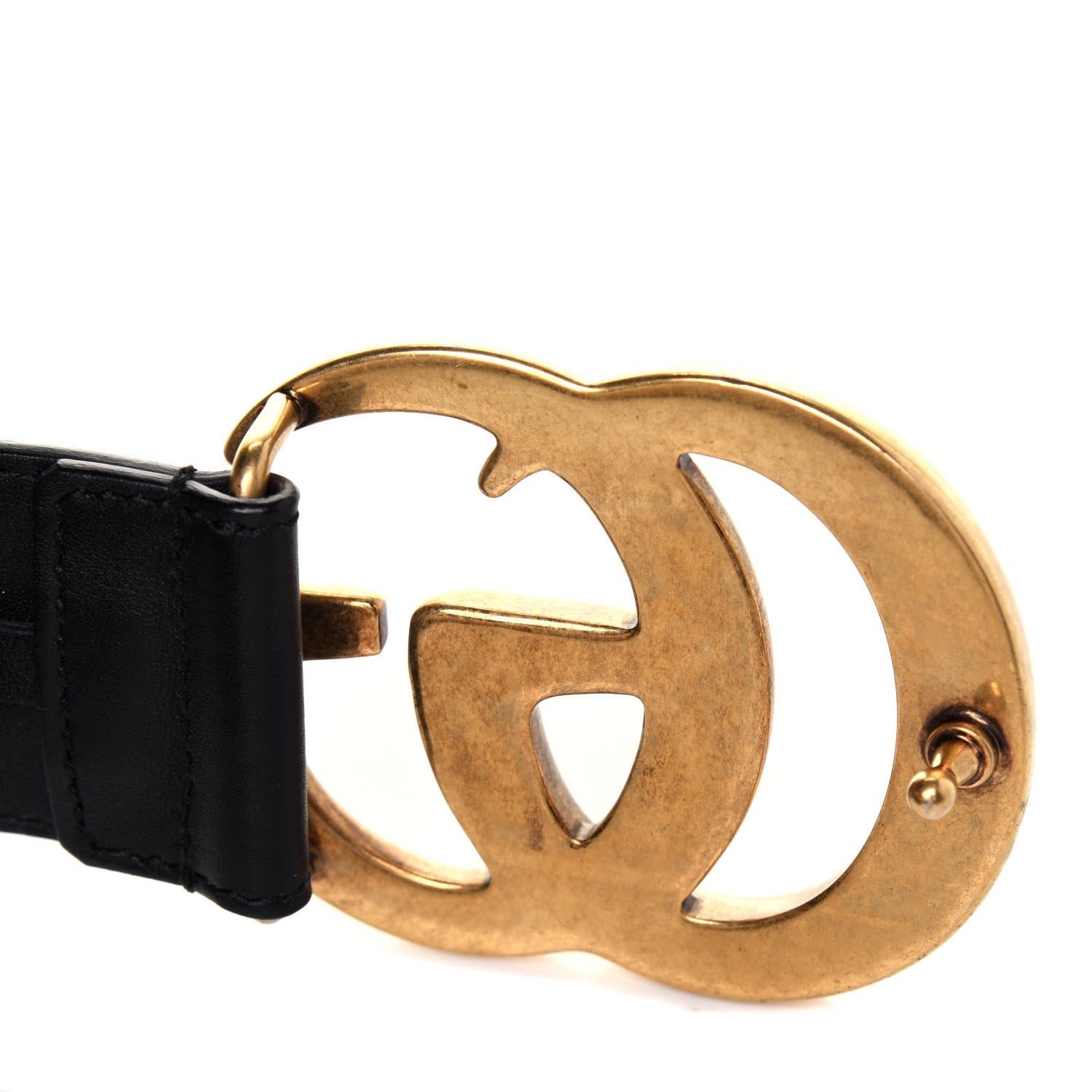 Gucci Calfskin Double G 40mm Belt 80 32 Black 4 of 9