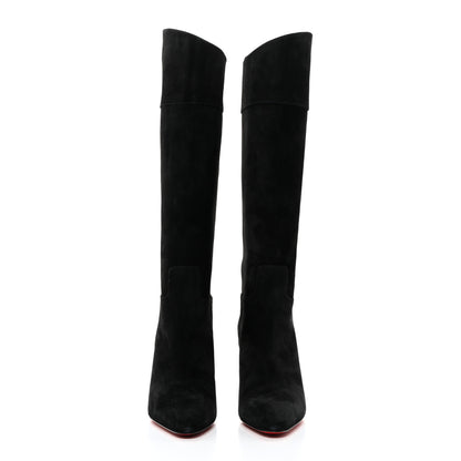 Christian Louboutin Veau Velours Suprabotta 85 Knee Boots 37 Black 2 of 7