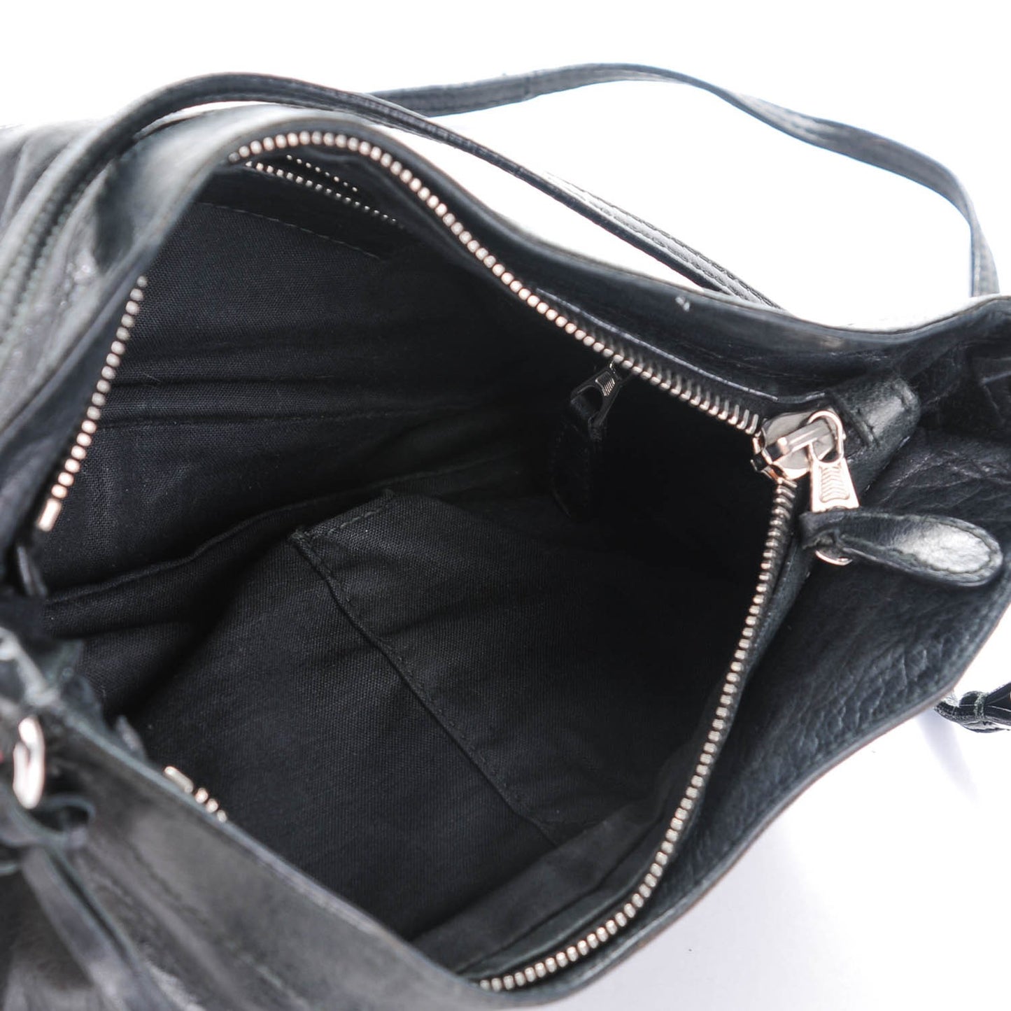 Agneau Giant 12 Silver Hardware Hip Black