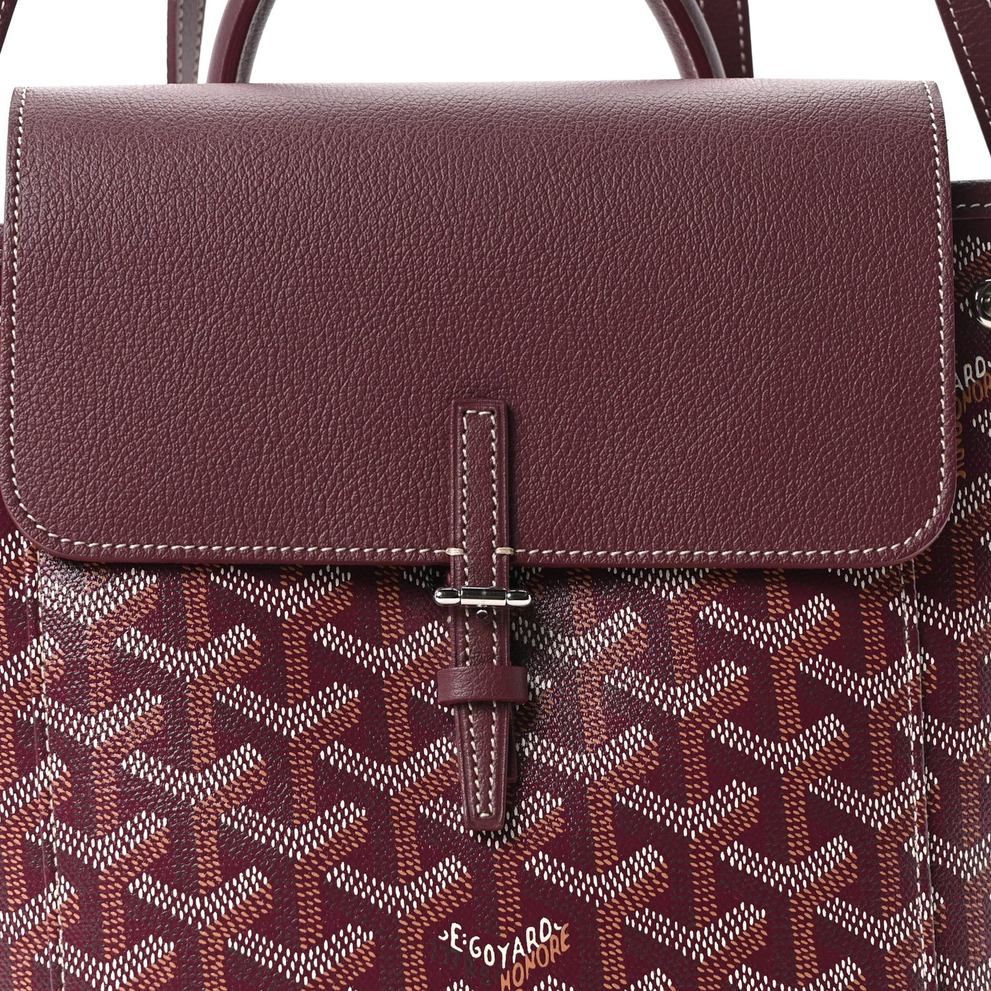 Goyardine Calfskin Mini Alpin Backpack Bordeaux