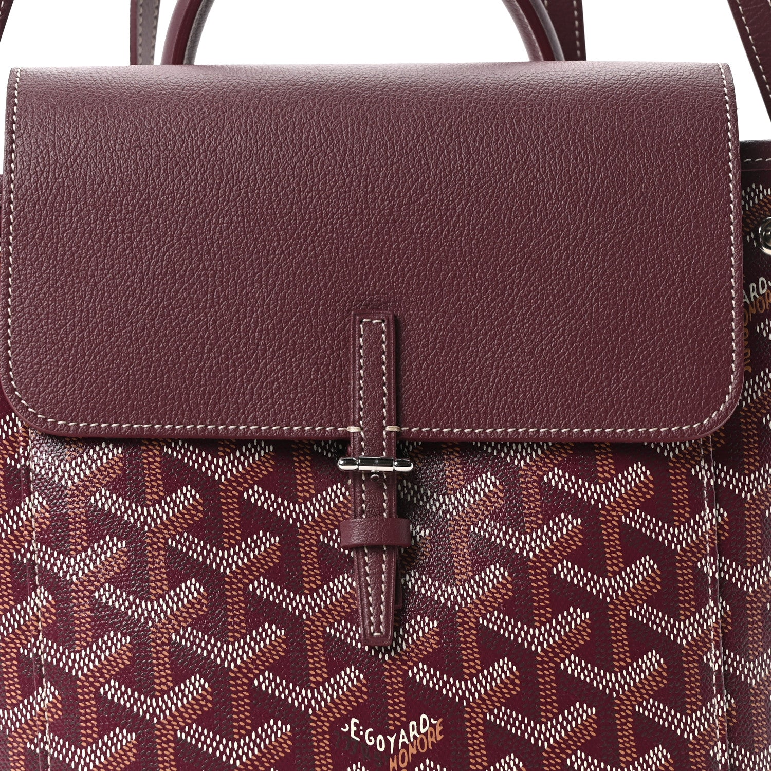 Goyard Goyardine Calfskin Mini Alpin Backpack Bordeaux 7 of 9